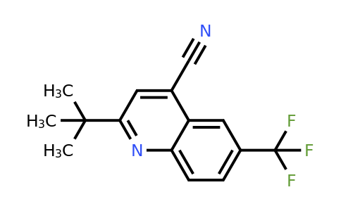 CAS 1416440-02-2 | 2-(tert-Butyl)-6-(trifluoromethyl)quinoline-4-carbonitrile