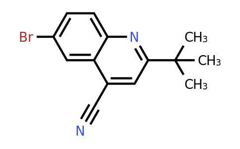 CAS 1416440-43-1 | 6-Bromo-2-(tert-butyl)quinoline-4-carbonitrile
