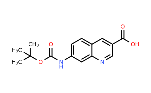 CAS 1416440-75-9 | 7-((tert-Butoxycarbonyl)amino)quinoline-3-carboxylic acid