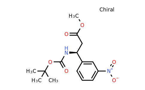 CAS 1416445-18-5 | (S)-Methyl 3-((tert-butoxycarbonyl)amino)-3-(3-nitrophenyl)propanoate