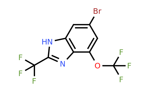 CAS 1417341-58-2 | 6-Bromo-4-(trifluoromethoxy)-2-(trifluoromethyl)-1H-benzimidazole