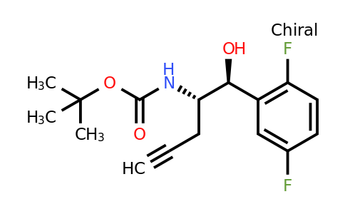 CAS 1417402-42-6 | Carbamic acid, N-[(1S)-1-[(S)-(2,5-difluorophenyl)hydroxymethyl]-3-butyn-1-yl]-, 1,1-dimethylethyl ester