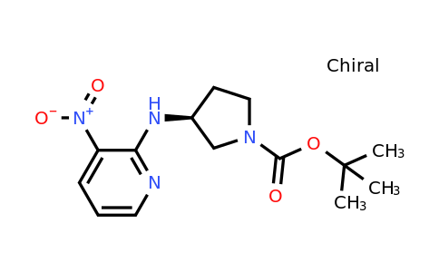 CAS 1417789-12-8 | (S)-tert-Butyl 3-((3-nitropyridin-2-yl)amino)pyrrolidine-1-carboxylate