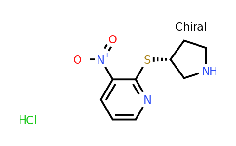 CAS 1417789-69-5 | (R)-3-Nitro-2-(pyrrolidin-3-ylthio)pyridine hydrochloride