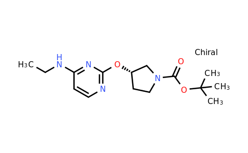 CAS 1417789-70-8 | (S)-tert-Butyl 3-((4-(ethylamino)pyrimidin-2-yl)oxy)pyrrolidine-1-carboxylate