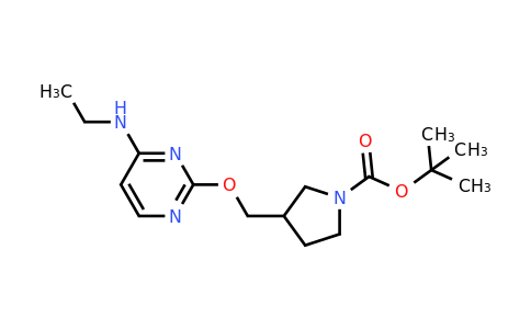 CAS 1417793-75-9 | tert-Butyl 3-(((4-(ethylamino)pyrimidin-2-yl)oxy)methyl)pyrrolidine-1-carboxylate
