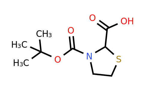 CAS 141783-63-3 | 3-[(tert-butoxy)carbonyl]-1,3-thiazolidine-2-carboxylic acid