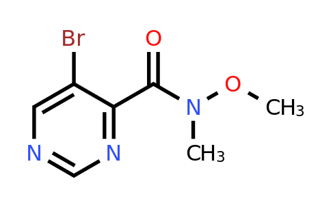 CAS 1417983-54-0 | 5-Bromo-N-methoxy-N-methylpyrimidine-4-carboxamide