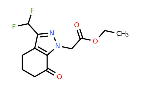 CAS 1417983-62-0 | Ethyl 2-(3-(difluoromethyl)-7-oxo-4,5,6,7-tetrahydro-1H-indazol-1-yl)acetate
