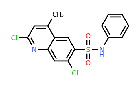 CAS 1418265-69-6 | 2,7-Dichloro-4-methyl-N-phenylquinoline-6-sulfonamide