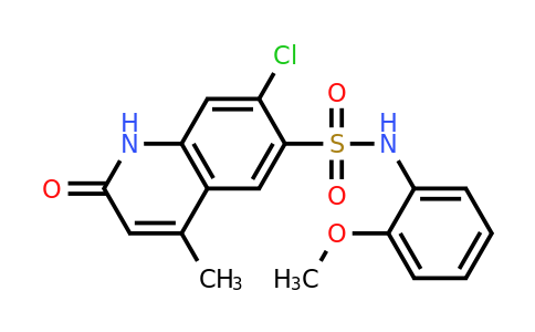 CAS 1418265-80-1 | 7-Chloro-N-(2-methoxyphenyl)-4-methyl-2-oxo-1,2-dihydroquinoline-6-sulfonamide