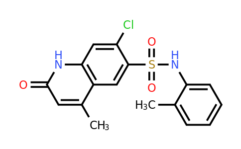 CAS 1418265-85-6 | 7-Chloro-4-methyl-2-oxo-N-(o-tolyl)-1,2-dihydroquinoline-6-sulfonamide