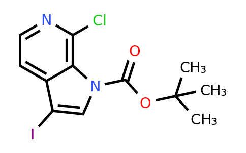CAS 1418287-69-0 | tert-butyl 7-chloro-3-iodo-1H-pyrrolo[2,3-c]pyridine-1-carboxylate