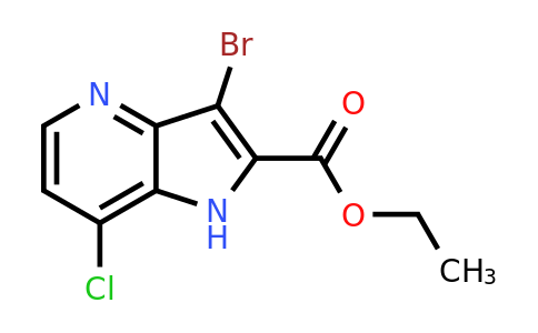 CAS 1419101-12-4 | ethyl 3-bromo-7-chloro-1H-pyrrolo[3,2-b]pyridine-2-carboxylate