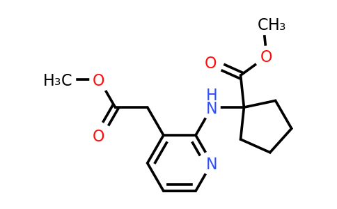 CAS 1419101-43-1 | methyl 1-{[3-(2-methoxy-2-oxoethyl)pyridin-2-
yl]amino}cyclopentane-1-carboxylate