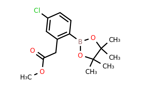 CAS 1419172-25-0 | Methyl 2-(5-chloro-2-(4,4,5,5-tetramethyl-1,3,2-dioxaborolan-2-YL)phenyl)acetate