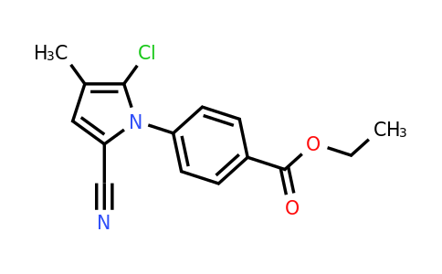 CAS 142015-90-5 | Ethyl 4-(2-chloro-5-cyano-3-methyl-1H-pyrrol-1-yl)benzoate