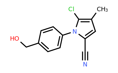 CAS 142015-93-8 | 5-Chloro-1-(4-(hydroxymethyl)phenyl)-4-methyl-1H-pyrrole-2-carbonitrile