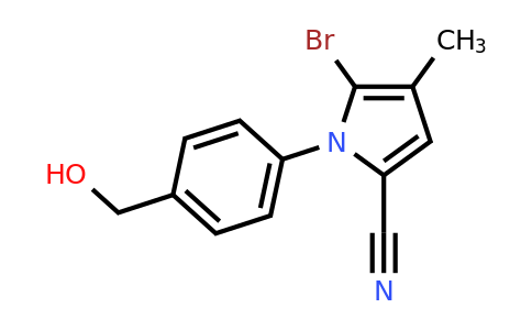 CAS 142015-94-9 | 5-Bromo-1-(4-(hydroxymethyl)phenyl)-4-methyl-1H-pyrrole-2-carbonitrile