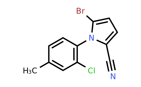 CAS 142045-00-9 | 5-Bromo-1-(2-chloro-4-methylphenyl)-1H-pyrrole-2-carbonitrile