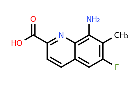 CAS 1420789-90-7 | 8-Amino-6-fluoro-7-methylquinoline-2-carboxylic acid
