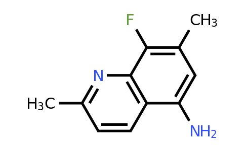 8-Fluoro-2,7-dimethylquinolin-5-amine