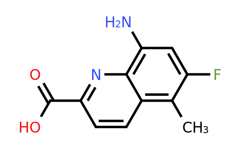CAS 1420790-46-0 | 8-Amino-6-fluoro-5-methylquinoline-2-carboxylic acid