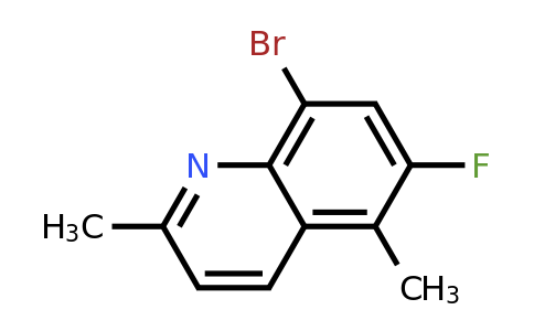 CAS 1420790-86-8 | 8-Bromo-6-fluoro-2,5-dimethylquinoline