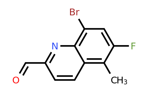 CAS 1420791-19-0 | 8-Bromo-6-fluoro-5-methylquinoline-2-carbaldehyde