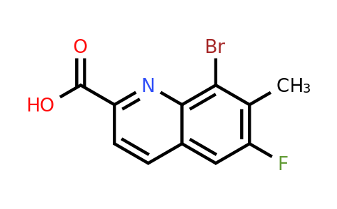 CAS 1420791-61-2 | 8-Bromo-6-fluoro-7-methylquinoline-2-carboxylic acid