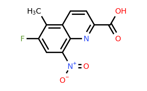 CAS 1420792-06-8 | 6-Fluoro-5-methyl-8-nitroquinoline-2-carboxylic acid