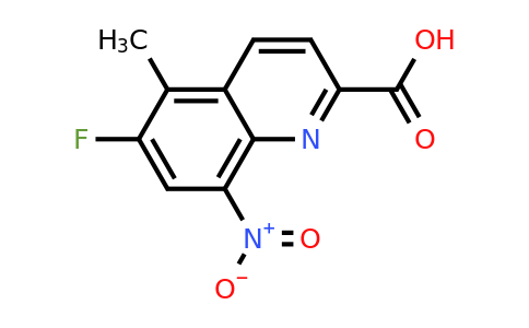 6-Fluoro-5-methyl-8-nitroquinoline-2-carboxylic acid