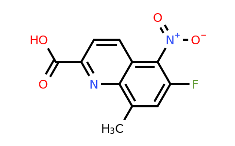 CAS 1420792-09-1 | 6-Fluoro-8-methyl-5-nitroquinoline-2-carboxylic acid