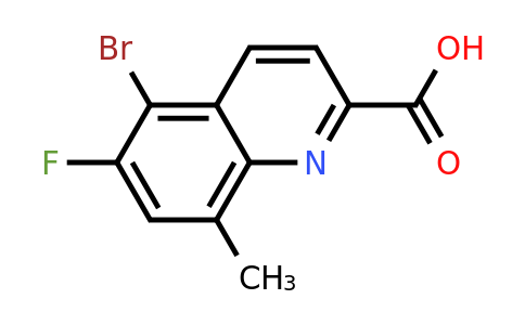 CAS 1420792-15-9 | 5-Bromo-6-fluoro-8-methylquinoline-2-carboxylic acid