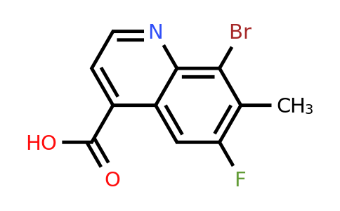 CAS 1420792-30-8 | 8-Bromo-6-fluoro-7-methylquinoline-4-carboxylic acid