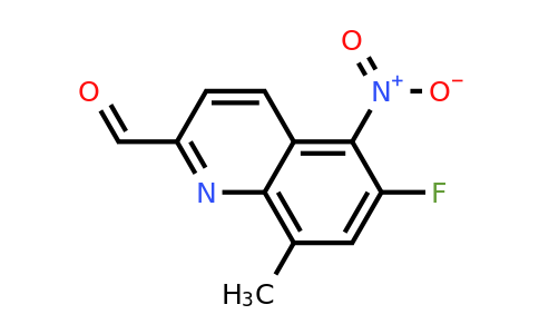 CAS 1420792-43-3 | 6-Fluoro-8-methyl-5-nitroquinoline-2-carbaldehyde