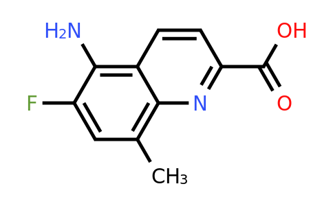CAS 1420792-51-3 | 5-Amino-6-fluoro-8-methylquinoline-2-carboxylic acid
