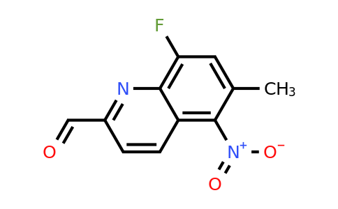 CAS 1420792-68-2 | 8-Fluoro-6-methyl-5-nitroquinoline-2-carbaldehyde