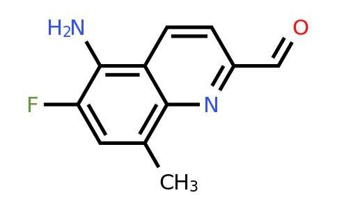 CAS 1420793-04-9 | 5-Amino-6-fluoro-8-methylquinoline-2-carbaldehyde