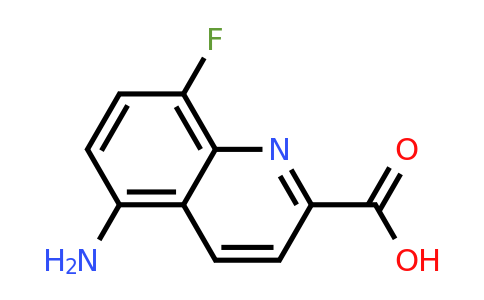 CAS 1420793-10-7 | 5-Amino-8-fluoroquinoline-2-carboxylic acid
