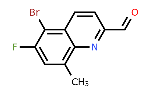 CAS 1420793-29-8 | 5-Bromo-6-fluoro-8-methylquinoline-2-carbaldehyde