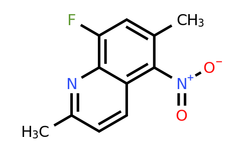 CAS 1420793-32-3 | 8-Fluoro-2,6-dimethyl-5-nitroquinoline