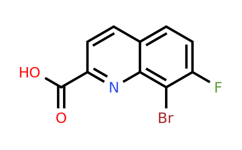 CAS 1420793-38-9 | 8-Bromo-7-fluoroquinoline-2-carboxylic acid