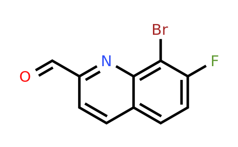 CAS 1420793-53-8 | 8-Bromo-7-fluoroquinoline-2-carbaldehyde