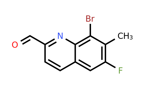CAS 1420793-61-8 | 8-Bromo-6-fluoro-7-methylquinoline-2-carbaldehyde