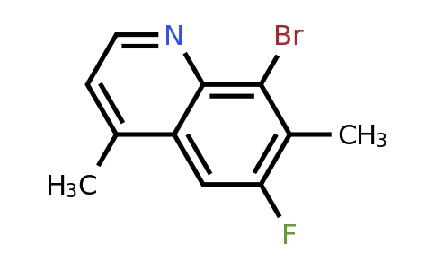 CAS 1420794-00-8 | 8-Bromo-6-fluoro-4,7-dimethylquinoline