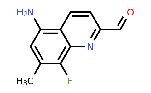 CAS 1420794-22-4 | 5-Amino-8-fluoro-7-methylquinoline-2-carbaldehyde