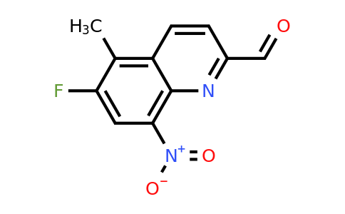 CAS 1420794-25-7 | 6-Fluoro-5-methyl-8-nitroquinoline-2-carbaldehyde