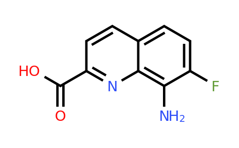 CAS 1420794-32-6 | 8-Amino-7-fluoroquinoline-2-carboxylic acid