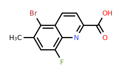 CAS 1420794-38-2 | 5-Bromo-8-fluoro-6-methylquinoline-2-carboxylic acid